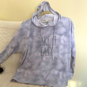 Rae Dunn purple tie-dyed Medium Sweathsirt